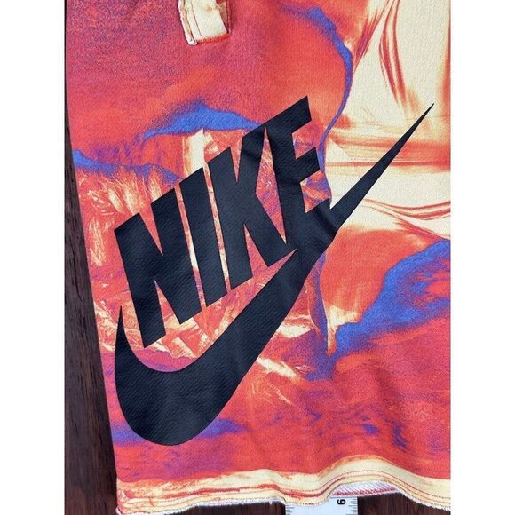 Nike Swoosh Organic Distortion Alumni Sweat Shorts Fleece CW4805-100 Men's Small - Picture 2 of 8